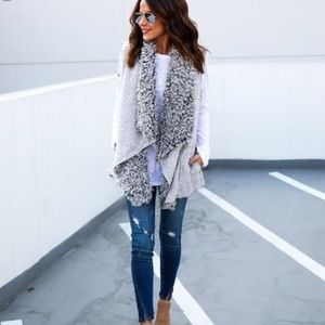 Sassy Sherpa Pocketed Vest - S